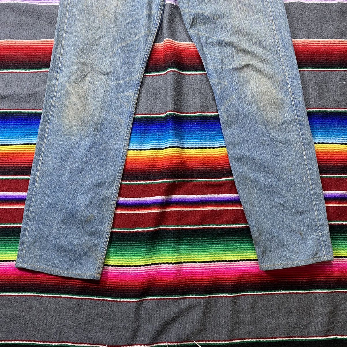 Levi's Vintage Levi’s 501 Japan Distressed Denim Size US 33 - 3 Thumbnail