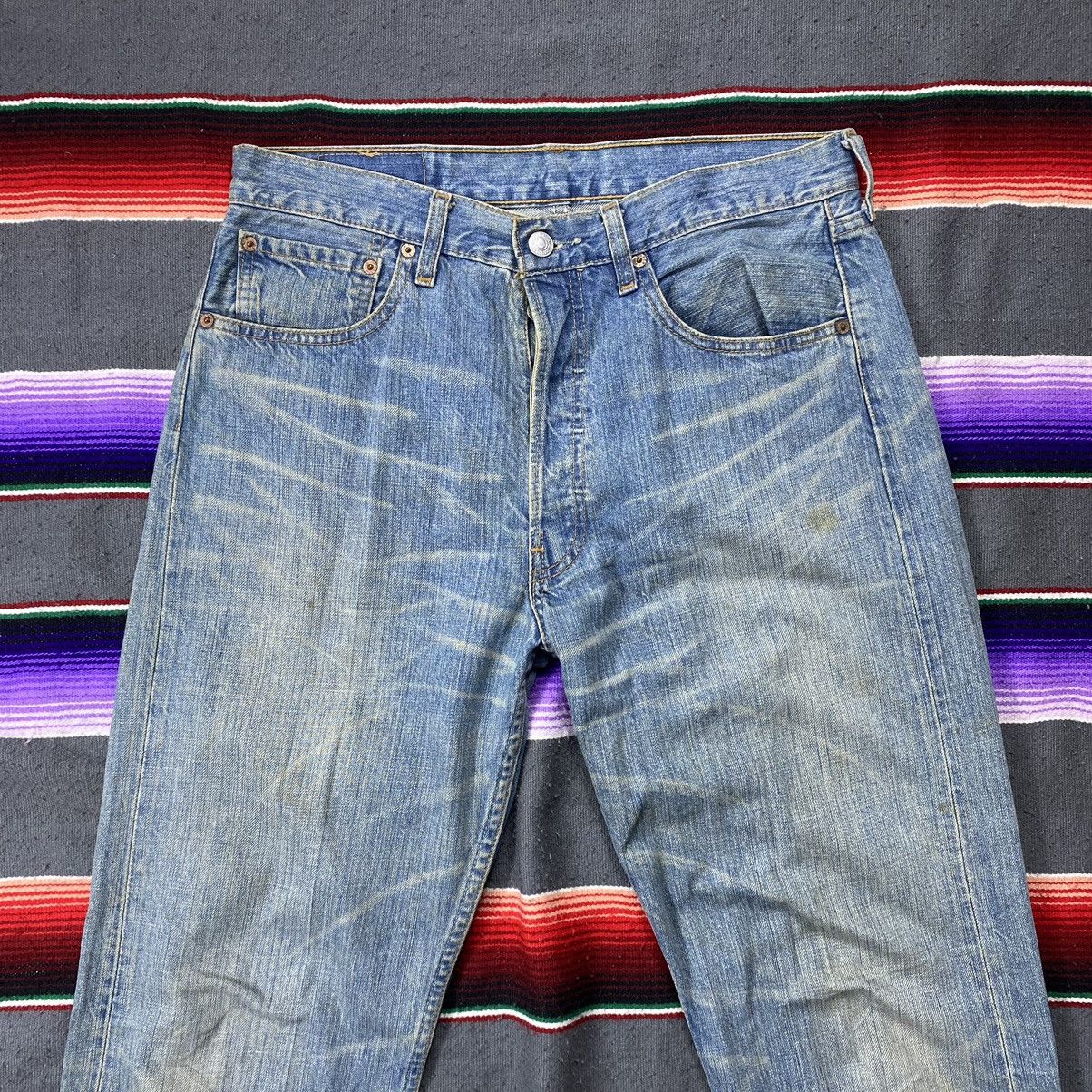 Levi's Vintage Levi’s 501 Japan Distressed Denim Size US 33 - 2 Thumbnail