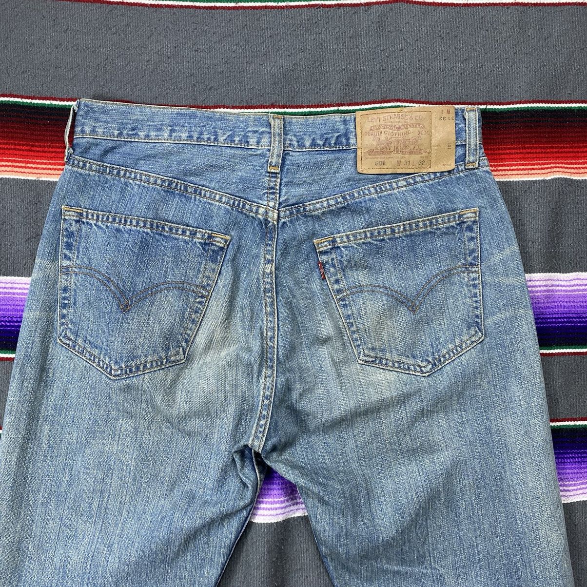 Levi's Vintage Levi’s 501 Japan Distressed Denim Size US 33 - 9 Thumbnail