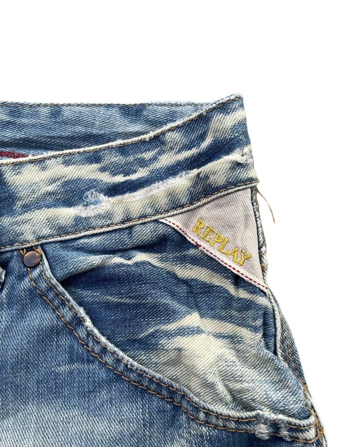 Designer × Replay × Vintage Replay Angels Vintage Aging Wash Denim Size US 33 - 7 Thumbnail