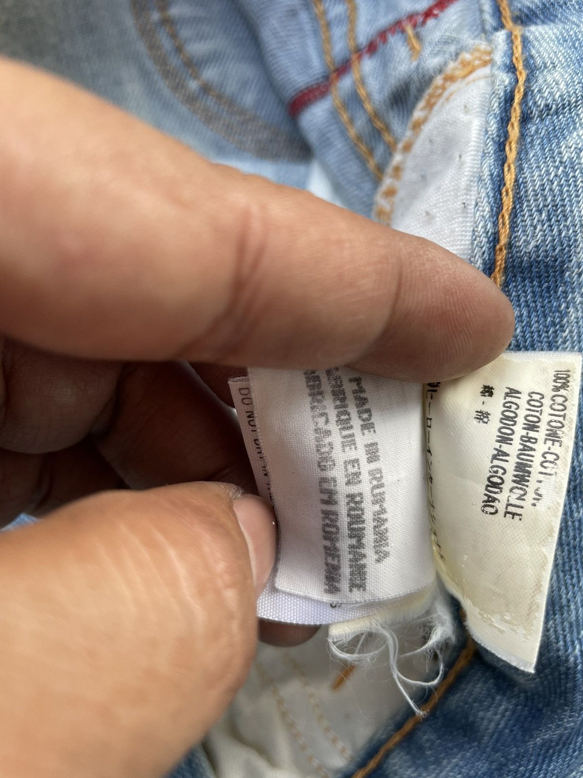 Designer × Replay × Vintage Replay Angels Vintage Aging Wash Denim Size US 33 - 14 Thumbnail