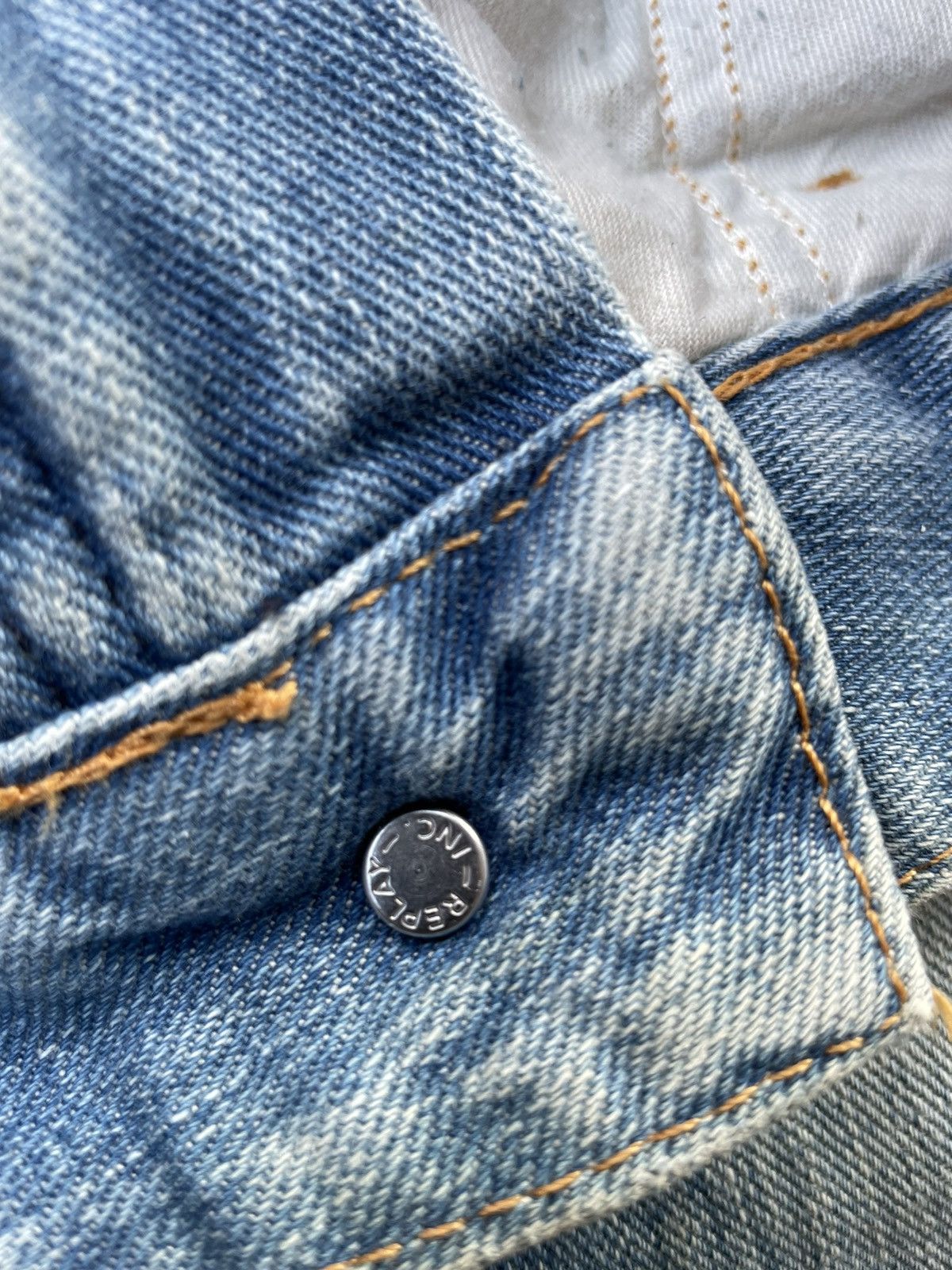 Designer × Replay × Vintage Replay Angels Vintage Aging Wash Denim Size US 33 - 16 Thumbnail