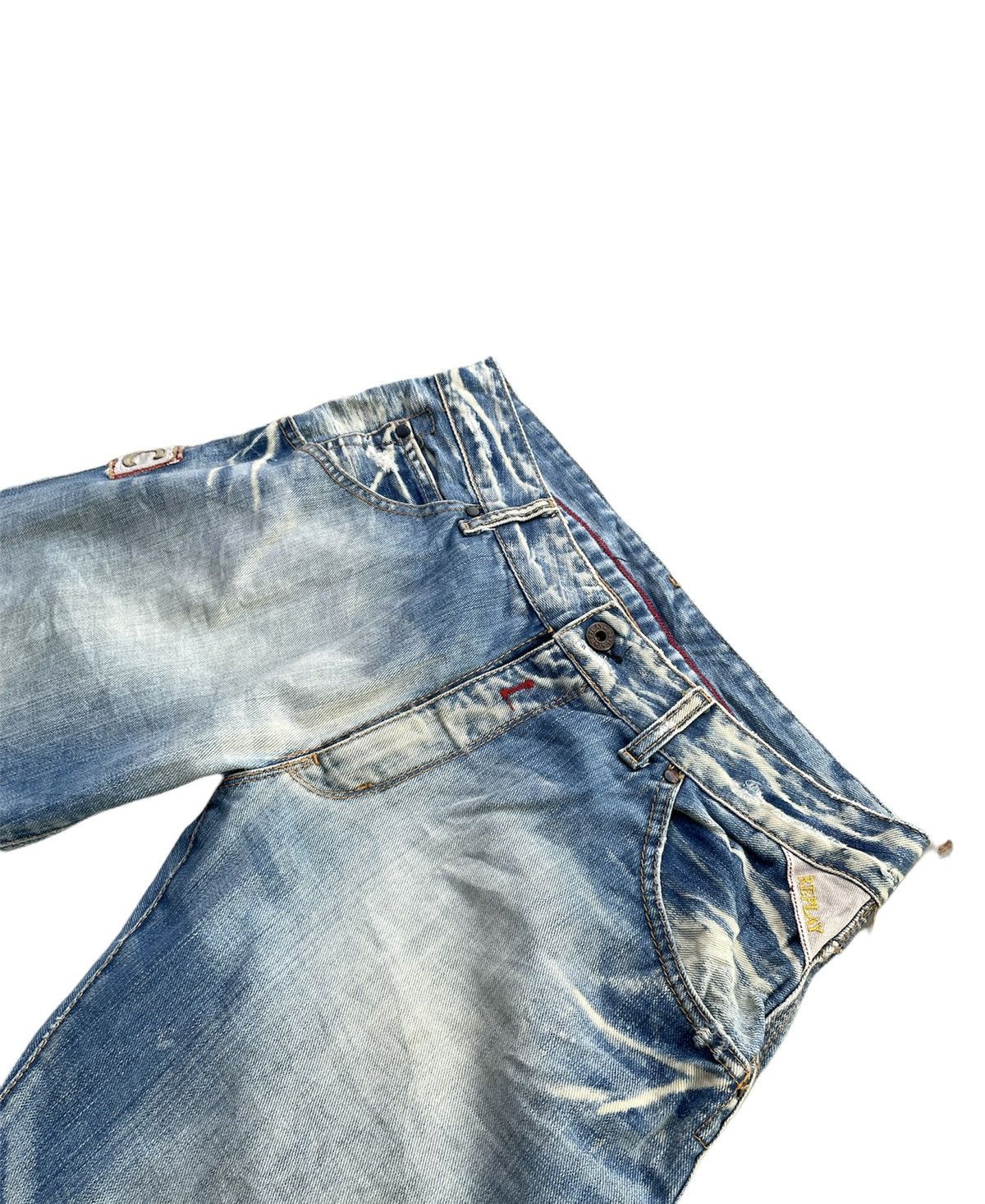 Designer × Replay × Vintage Replay Angels Vintage Aging Wash Denim Size US 33 - 6 Thumbnail