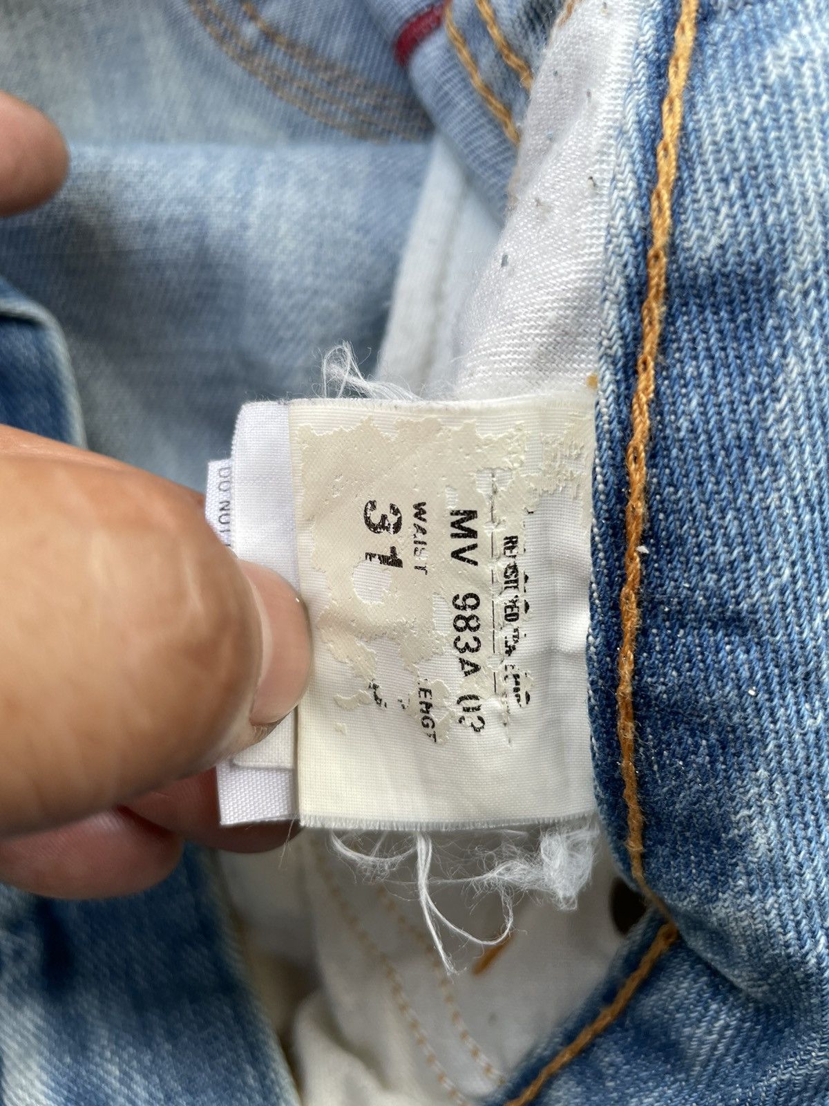 Designer × Replay × Vintage Replay Angels Vintage Aging Wash Denim Size US 33 - 15 Thumbnail