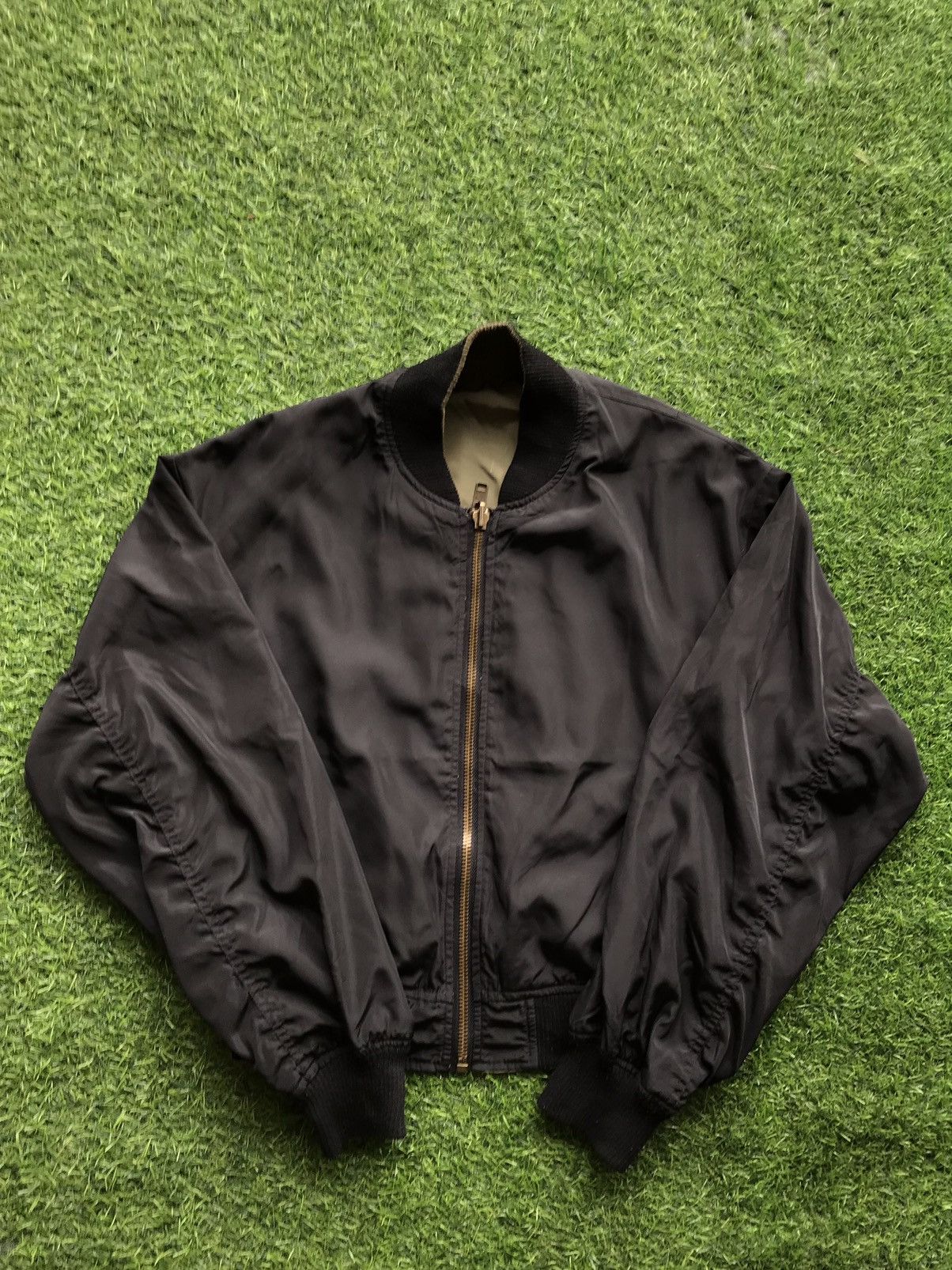 image of Best Offerretro Girl Bomber Jacket in Black, Men's (Size Large)