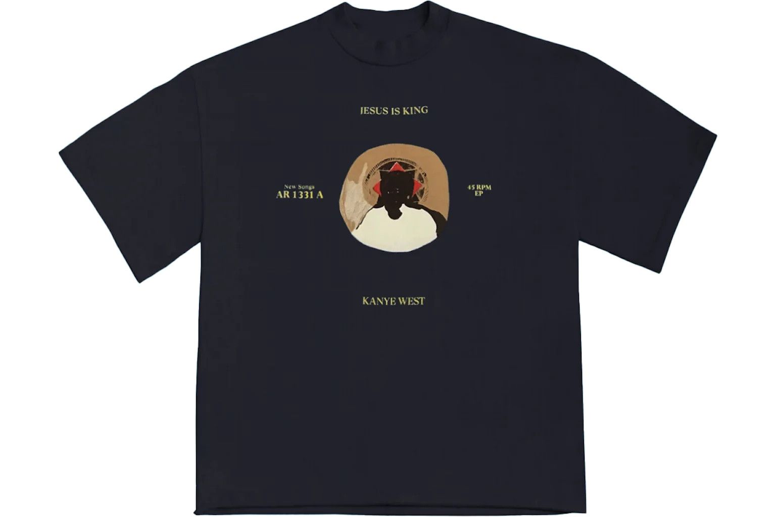 image of Jesus Is King Vinyl Ii Shirt Jik Kanye West in Black, Men's (Size XL)