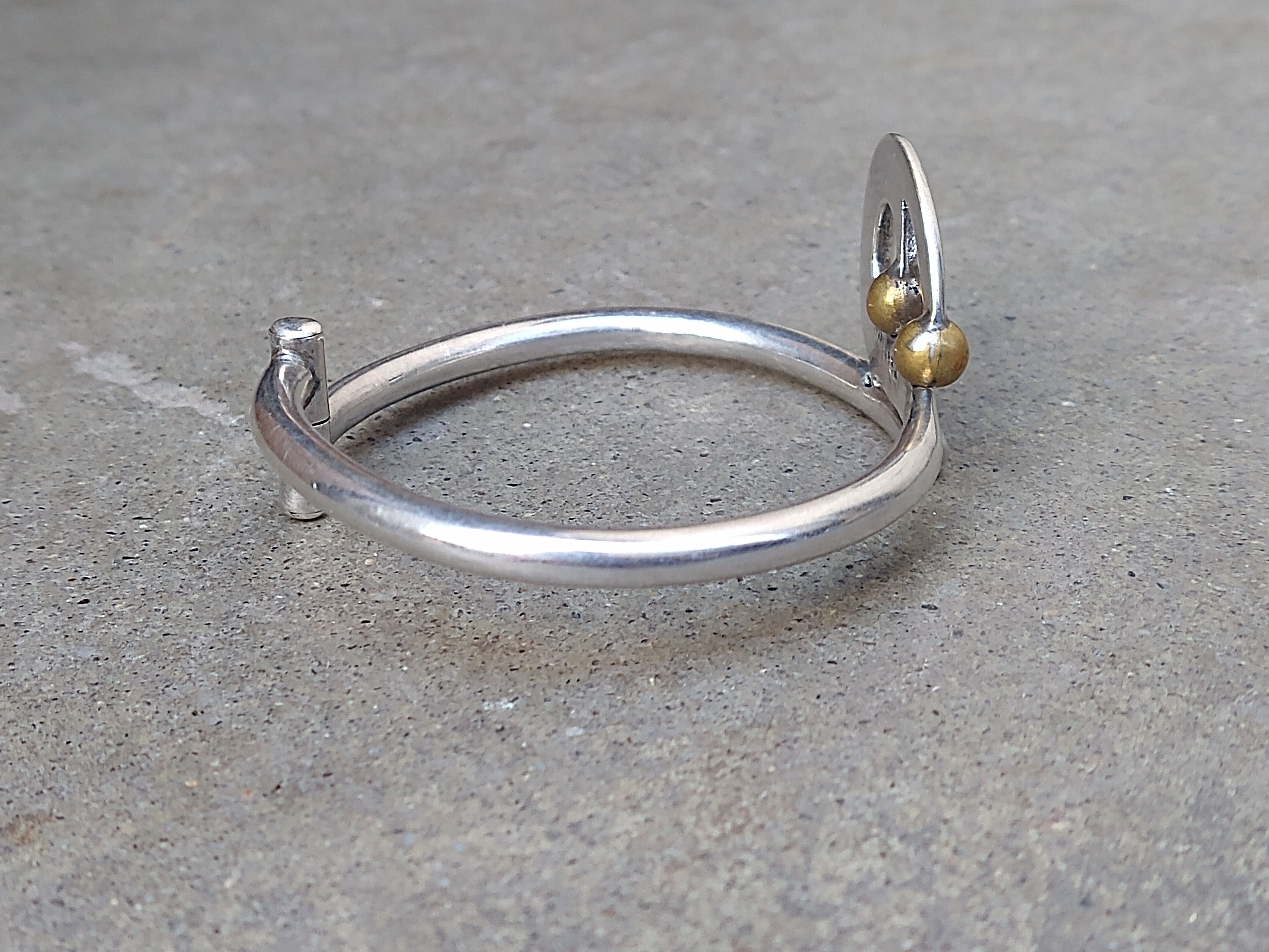 Jewelry Sterling Silver Bracelet Hinge Modern Mexico 7" 19.5g Size ONE SIZE - 4 Thumbnail