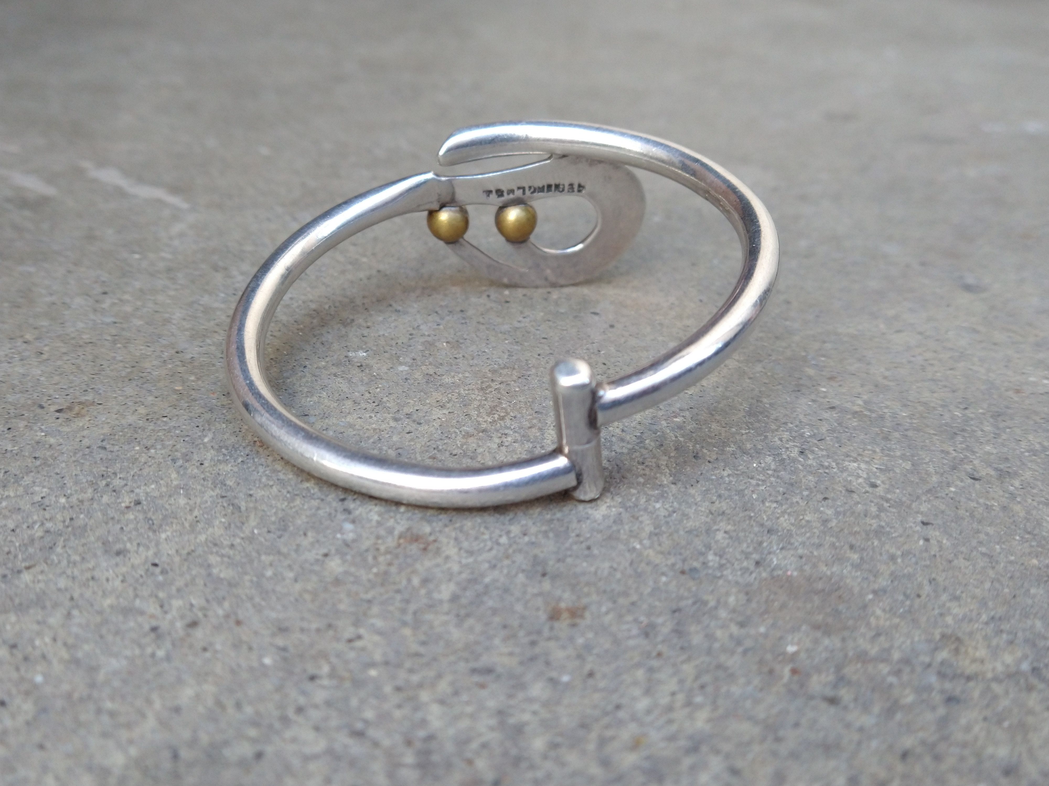 Jewelry Sterling Silver Bracelet Hinge Modern Mexico 7" 19.5g Size ONE SIZE - 7 Thumbnail