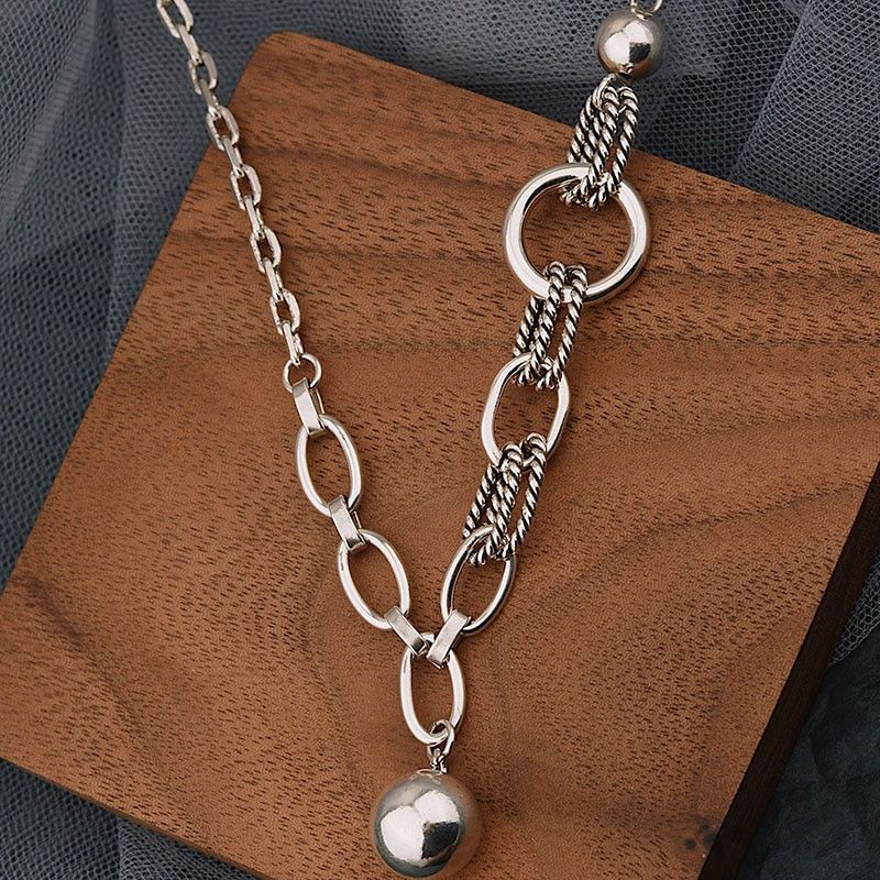 Jewelry Silver Bead Necklace Size ONE SIZE - 1 Thumbnail