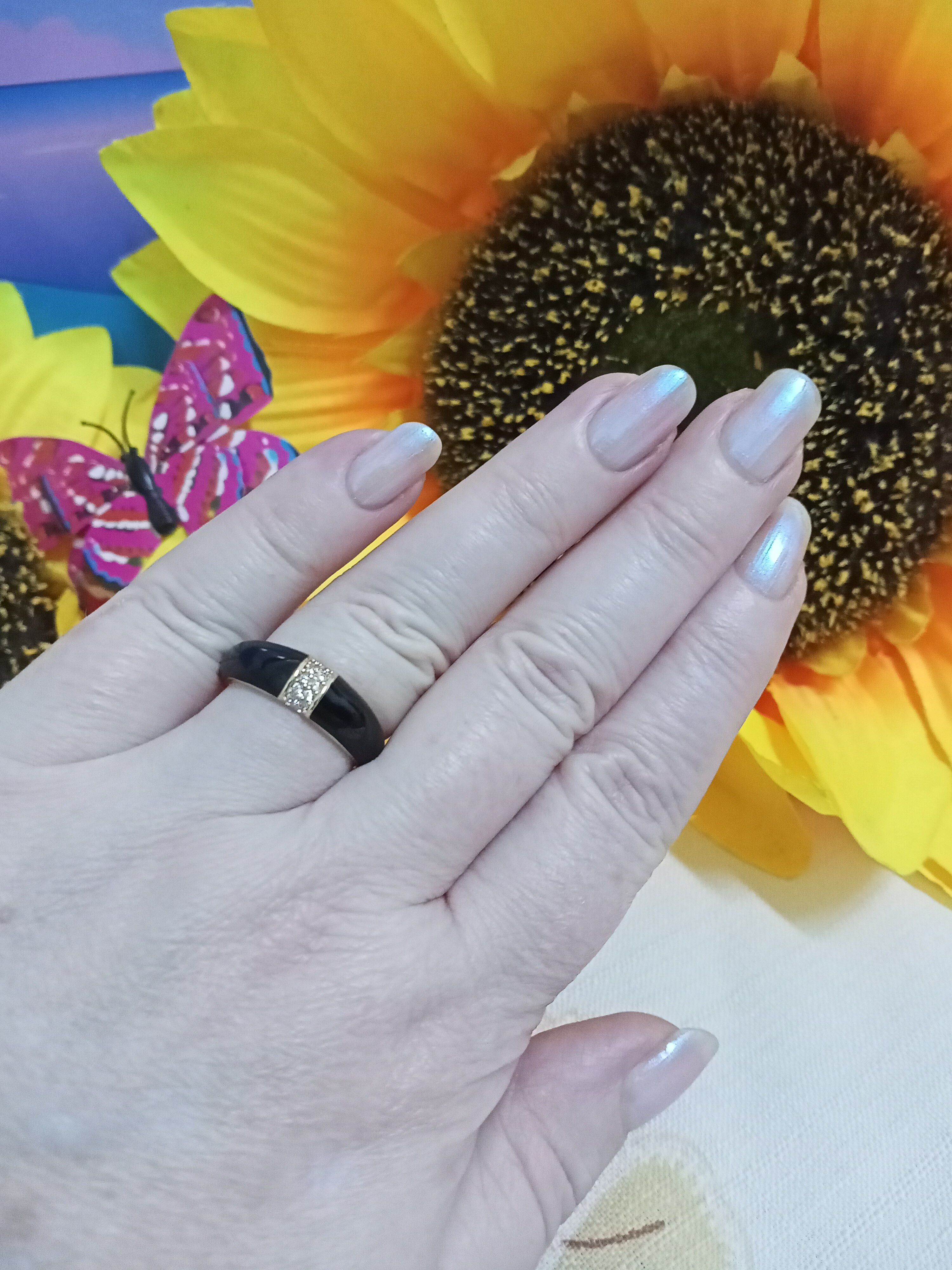 Jewelry Simple Colorful Enamel Ring Size ONE SIZE - 3 Thumbnail