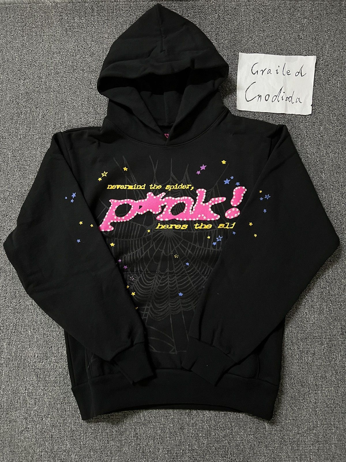 Sp5der sale Young Thug Hoodie Black