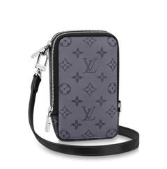 Louis Vuitton Nigo Flap Double Phone Pouch Monogram Denim and