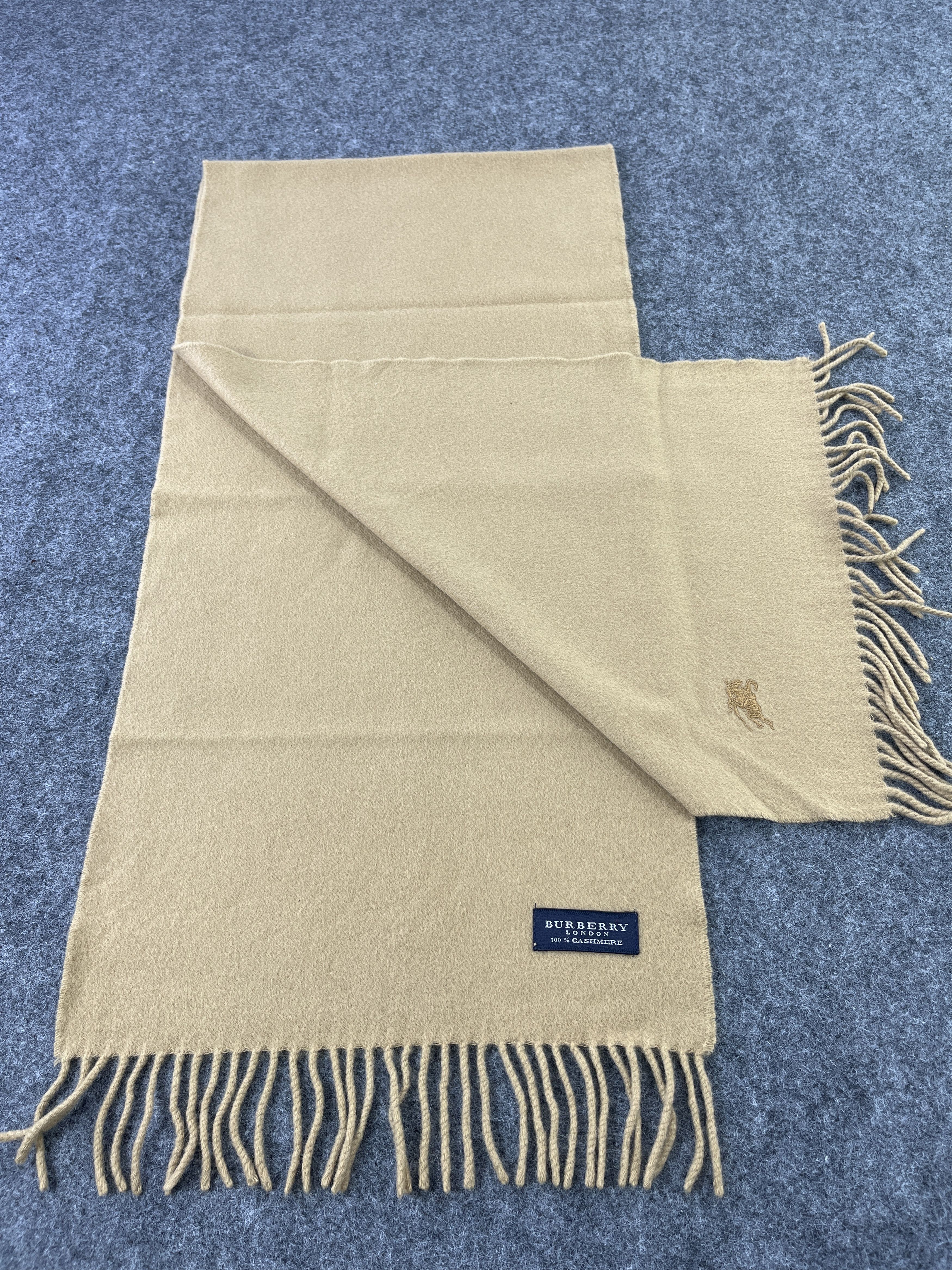 Burberry Burberry Full Brown Scarf / Muffler / Cashmere - T008 Size ONE SIZE - 2 Thumbnail