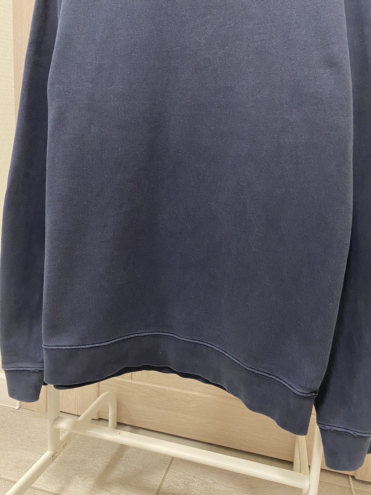 Folk Folk Navy Washed Cotton Crew Neck Long Sleeve Sweatshirt Size US M / EU 48-50 / 2 - 9 Thumbnail