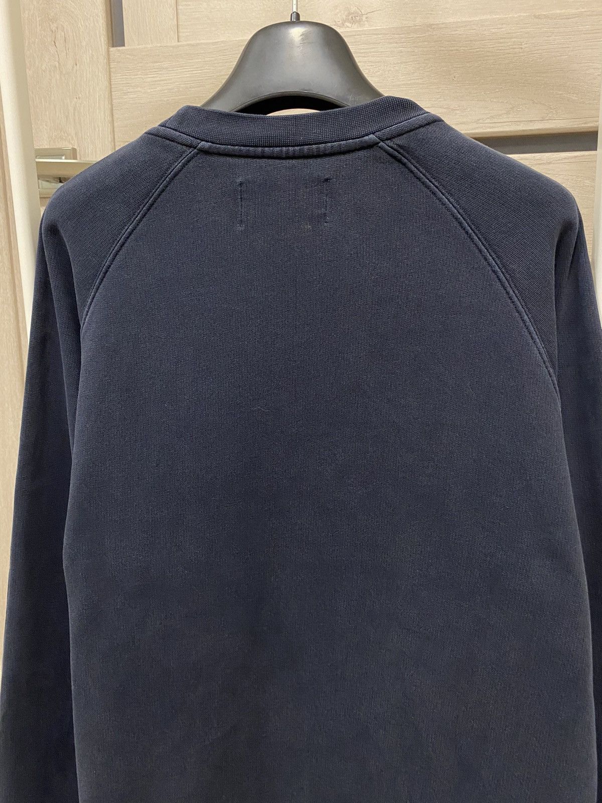 Folk Folk Navy Washed Cotton Crew Neck Long Sleeve Sweatshirt Size US M / EU 48-50 / 2 - 8 Thumbnail