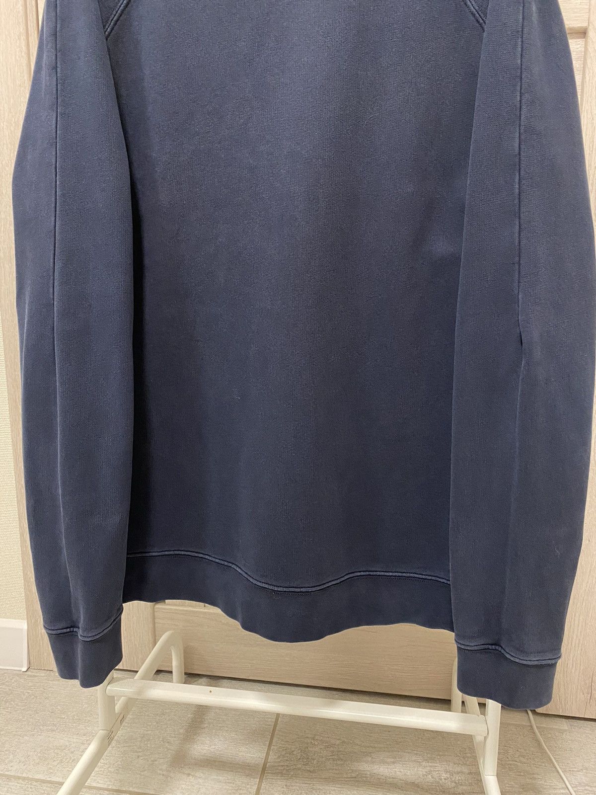 Folk Folk Navy Washed Cotton Crew Neck Long Sleeve Sweatshirt Size US M / EU 48-50 / 2 - 3 Thumbnail