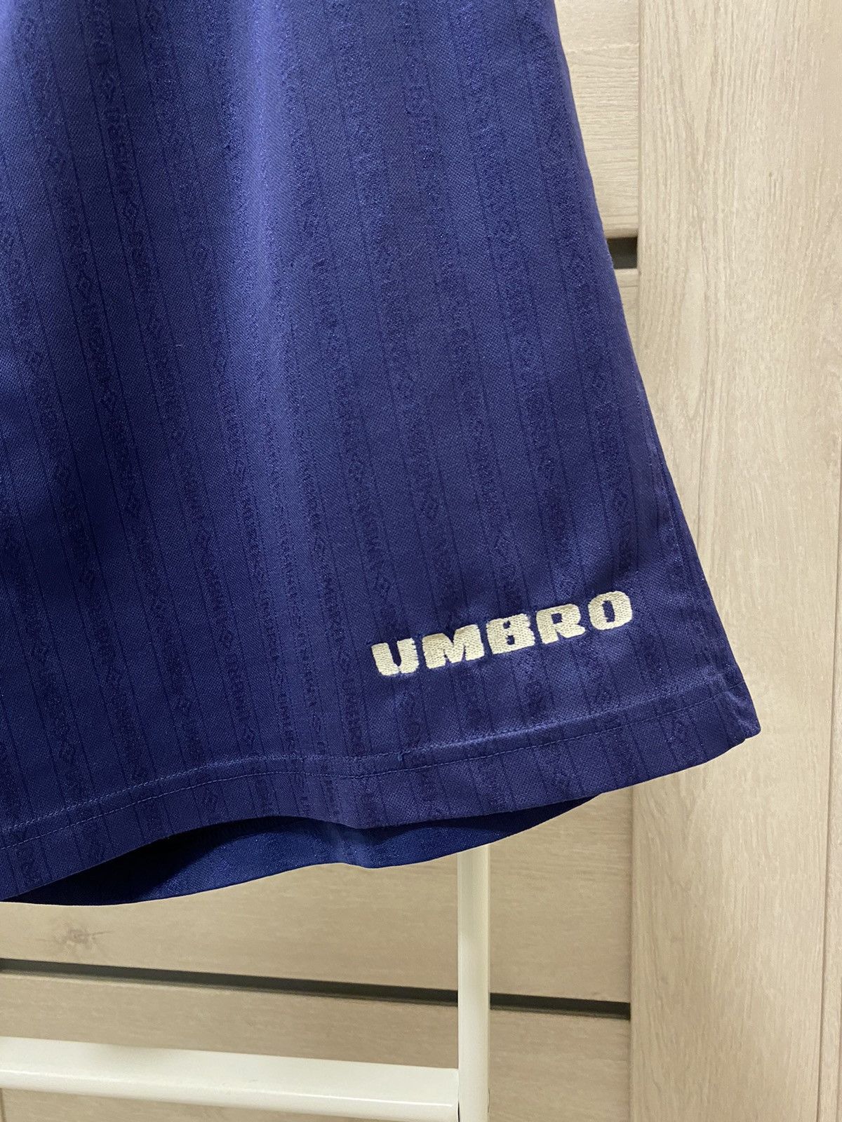 Umbro × Vintage Umbro Vintage Monogram Navy Soccer Men’s Shorts Size US 34 / EU 50 - 3 Thumbnail