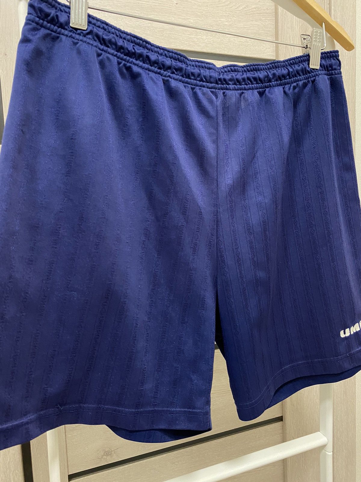 Umbro × Vintage Umbro Vintage Monogram Navy Soccer Men’s Shorts Size US 34 / EU 50 - 4 Thumbnail