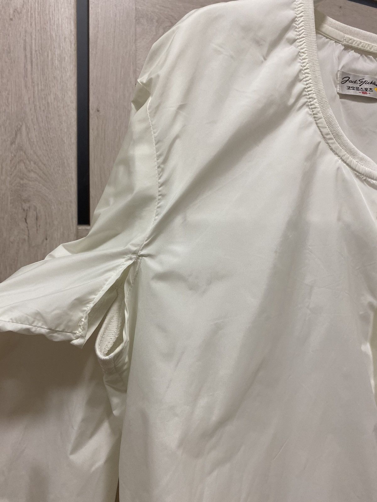 Golden Bear × Japanese Brand Jack Nicklaus Golden Bear Nylon White Long Sleeve Overshirt Size US L / EU 52-54 / 3 - 8 Thumbnail