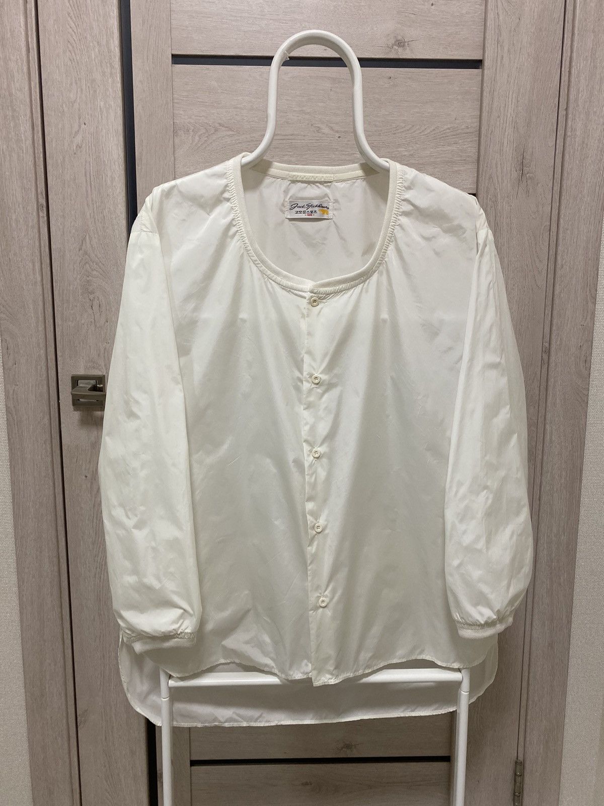 Golden Bear × Japanese Brand Jack Nicklaus Golden Bear Nylon White Long Sleeve Overshirt Size US L / EU 52-54 / 3 - 1 Thumbnail