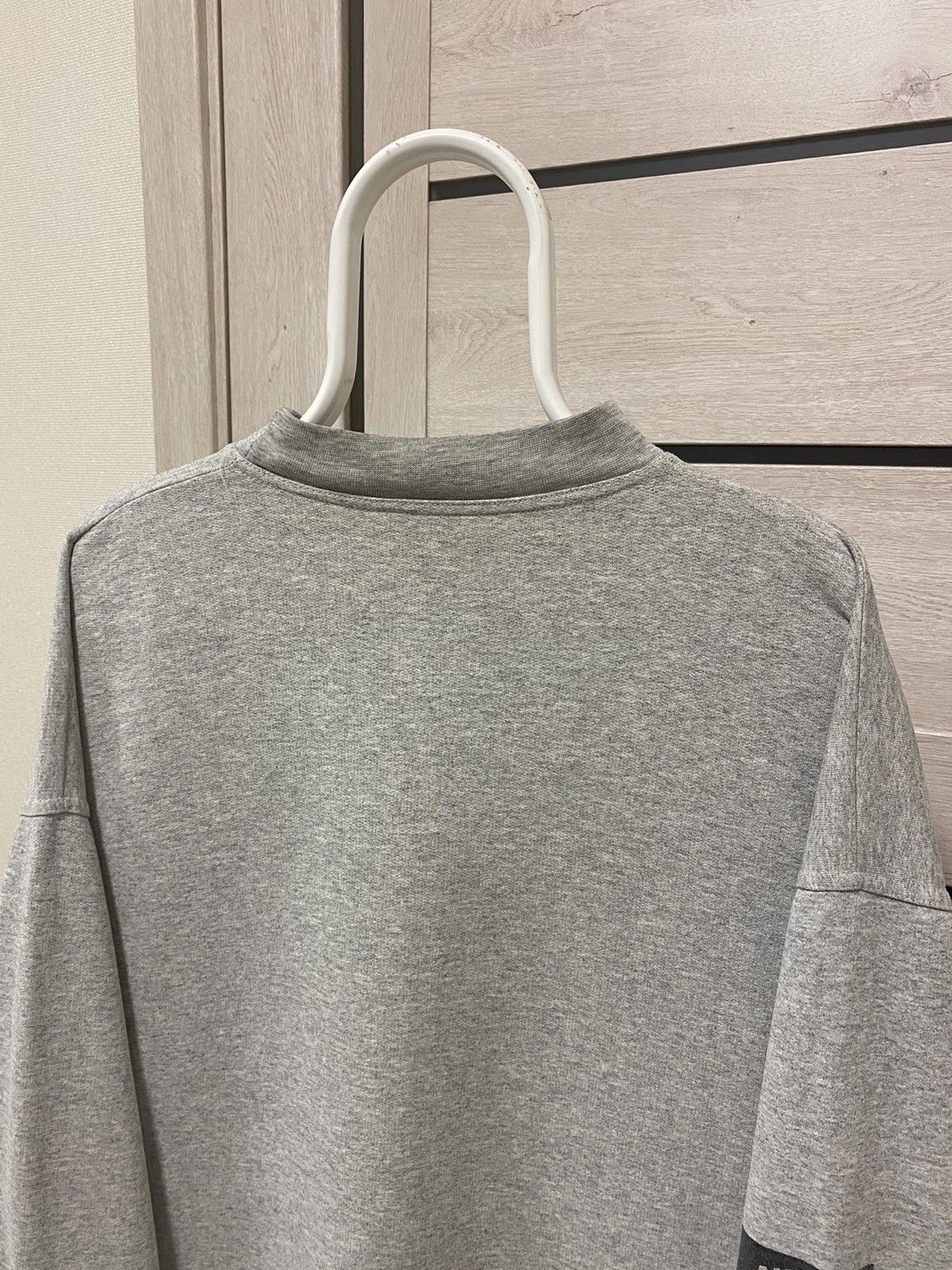 Nike × Vintage Nike Vintage Swoosh Grey Crew Neck Cotton Sweatshirt Size US XL / EU 56 / 4 - 11 Thumbnail