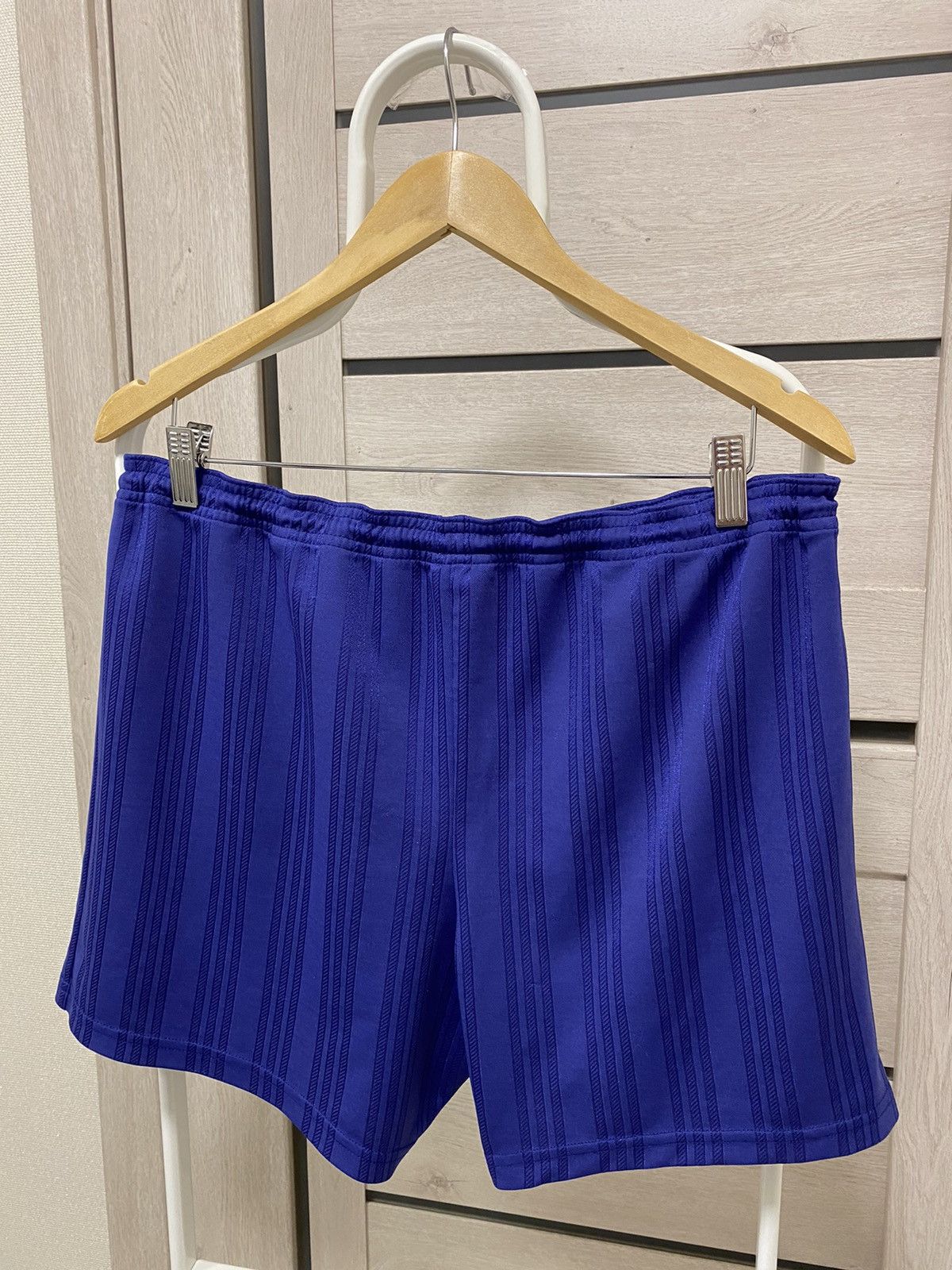 Adidas × Vintage Adidas Vintage Stripped Navi Yellow Logo Jersey Shorts Size US 32 / EU 48 - 5 Thumbnail