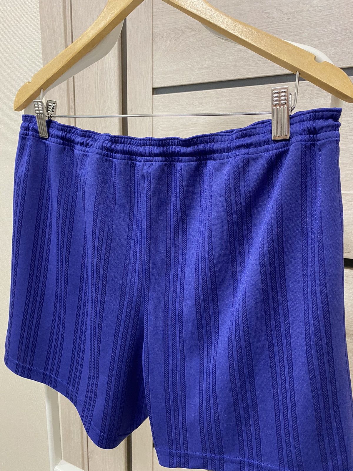 Adidas × Vintage Adidas Vintage Stripped Navi Yellow Logo Jersey Shorts Size US 32 / EU 48 - 6 Thumbnail