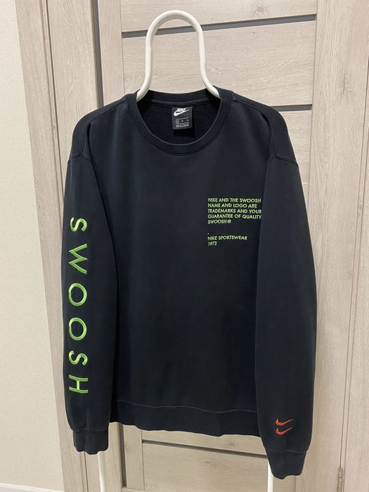 Double swoosh online crewneck