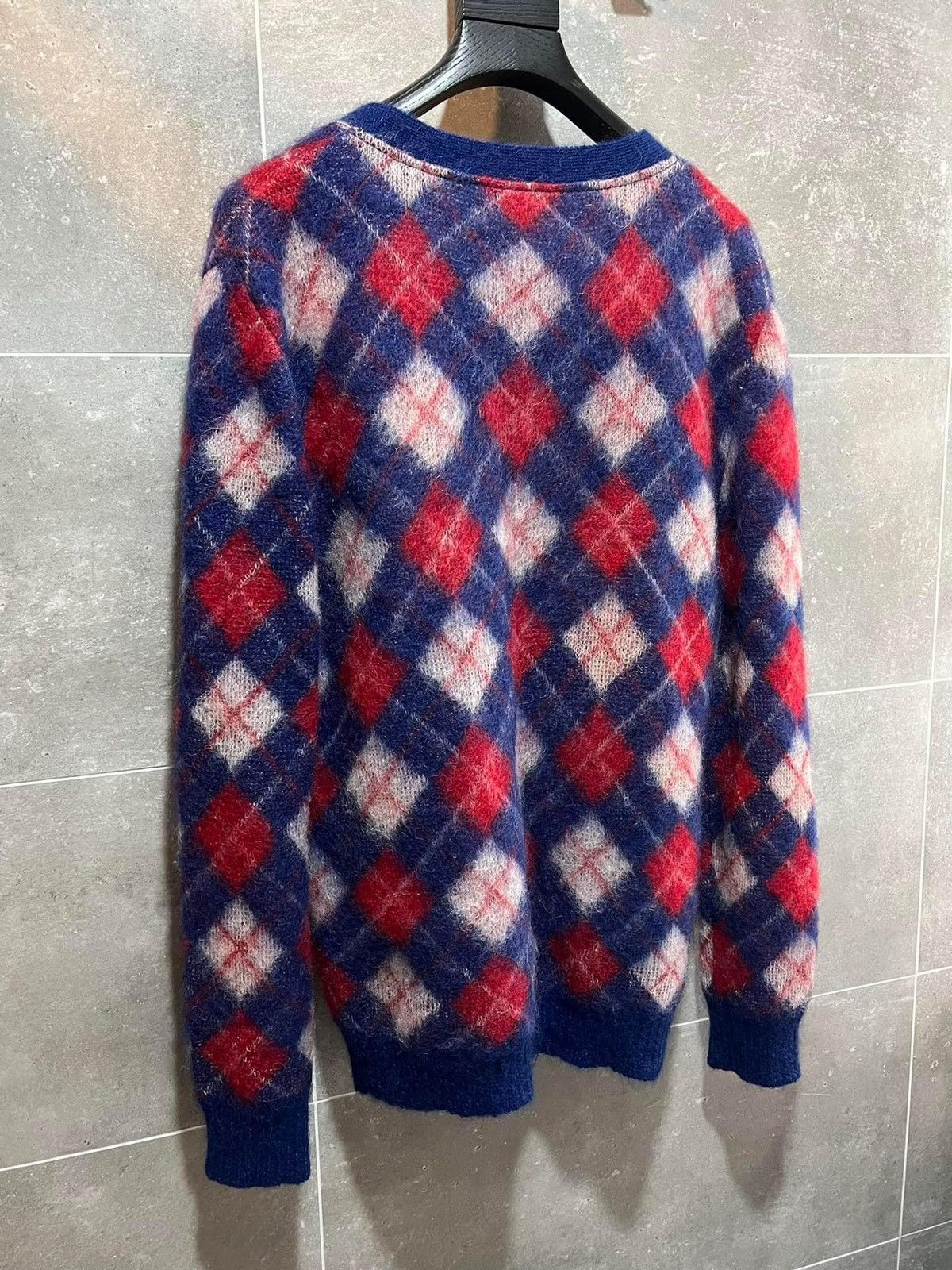 Saint Laurent Paris 16FW Mohair Argyle Cardigan sz L(fits for men sz44) Size US S / EU 44-46 / 1 - 3 Thumbnail