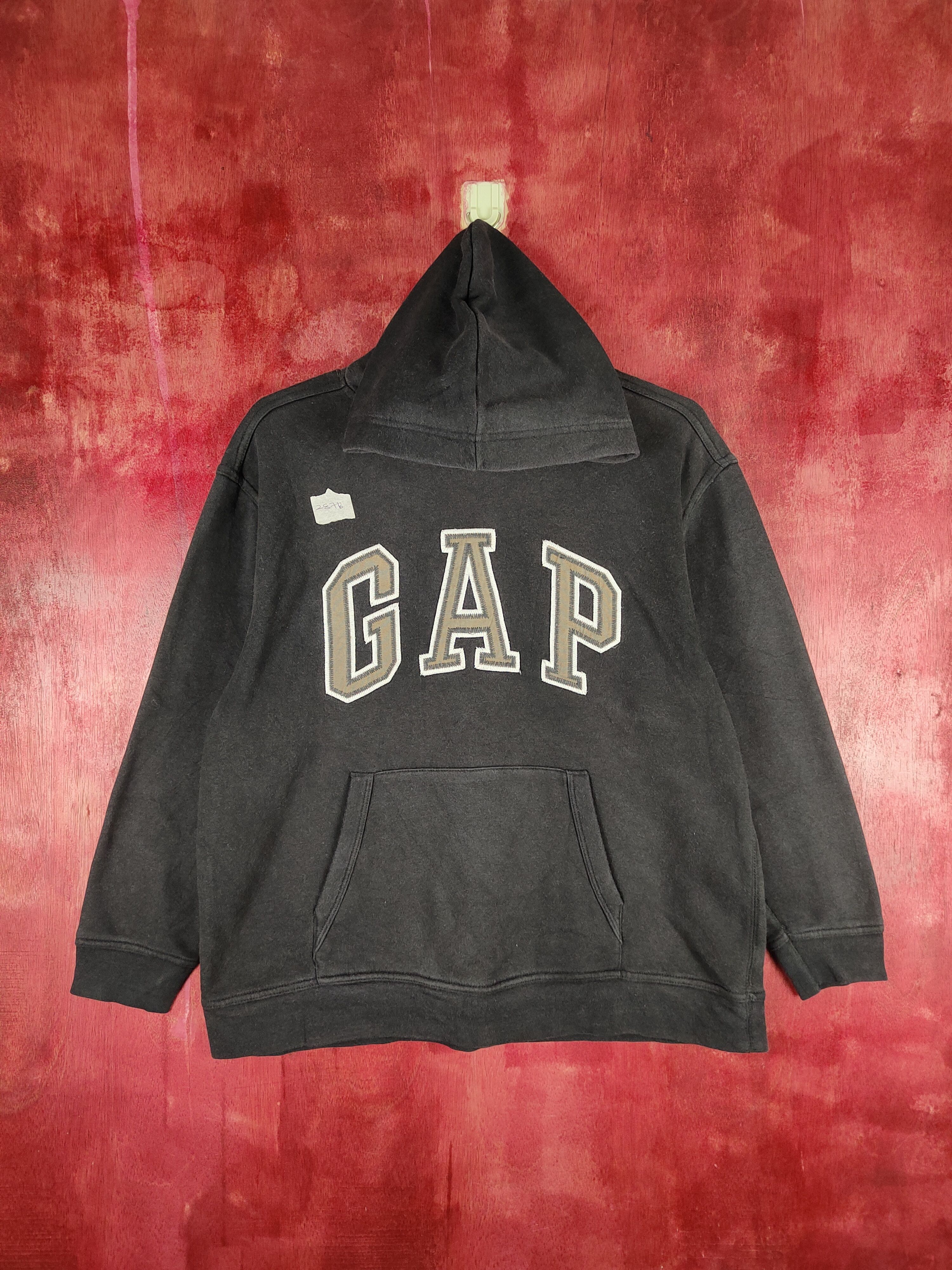 Gap × Japanese Brand GAPkids Black Faded Hoodie Sweater #287B Size M / US 6-8 / IT 42-44 - 1 Thumbnail