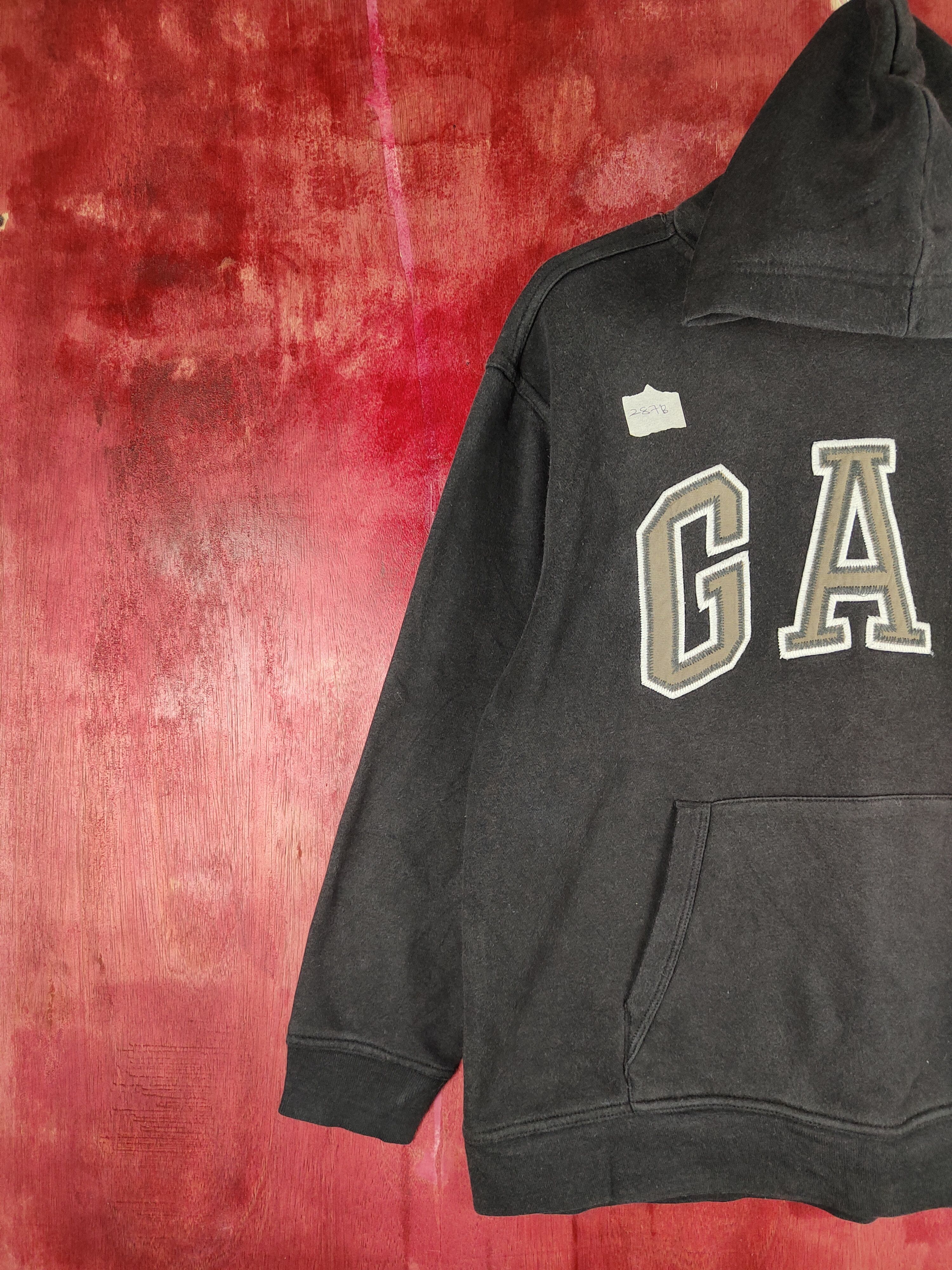Gap × Japanese Brand GAPkids Black Faded Hoodie Sweater #287B Size M / US 6-8 / IT 42-44 - 3 Thumbnail