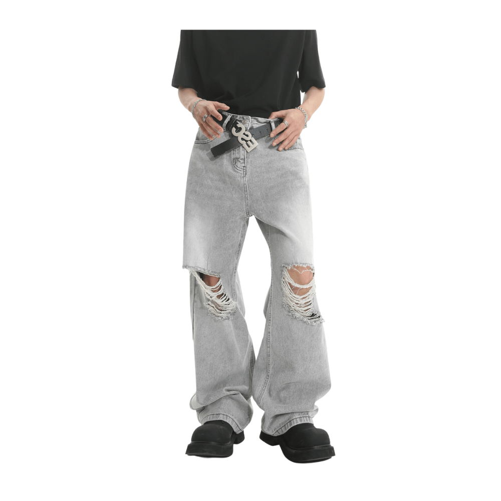 Jean Baggy Ripped Denim Jeans Size US 29 - 1 Thumbnail