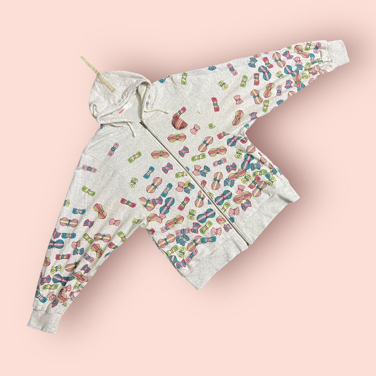 Issey Miyake × Japanese Brand × Ne-Net VINTAGE NE-NET (ISSEY MIYAKE) BUTTERFLIES HOODIE Size XS / US 0-2 / IT 36-38 - 5 Thumbnail