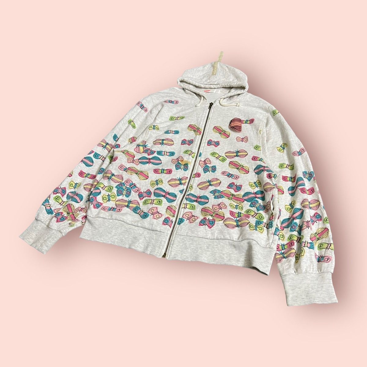 Issey Miyake × Japanese Brand × Ne-Net VINTAGE NE-NET (ISSEY MIYAKE) BUTTERFLIES HOODIE Size XS / US 0-2 / IT 36-38 - 17 Thumbnail