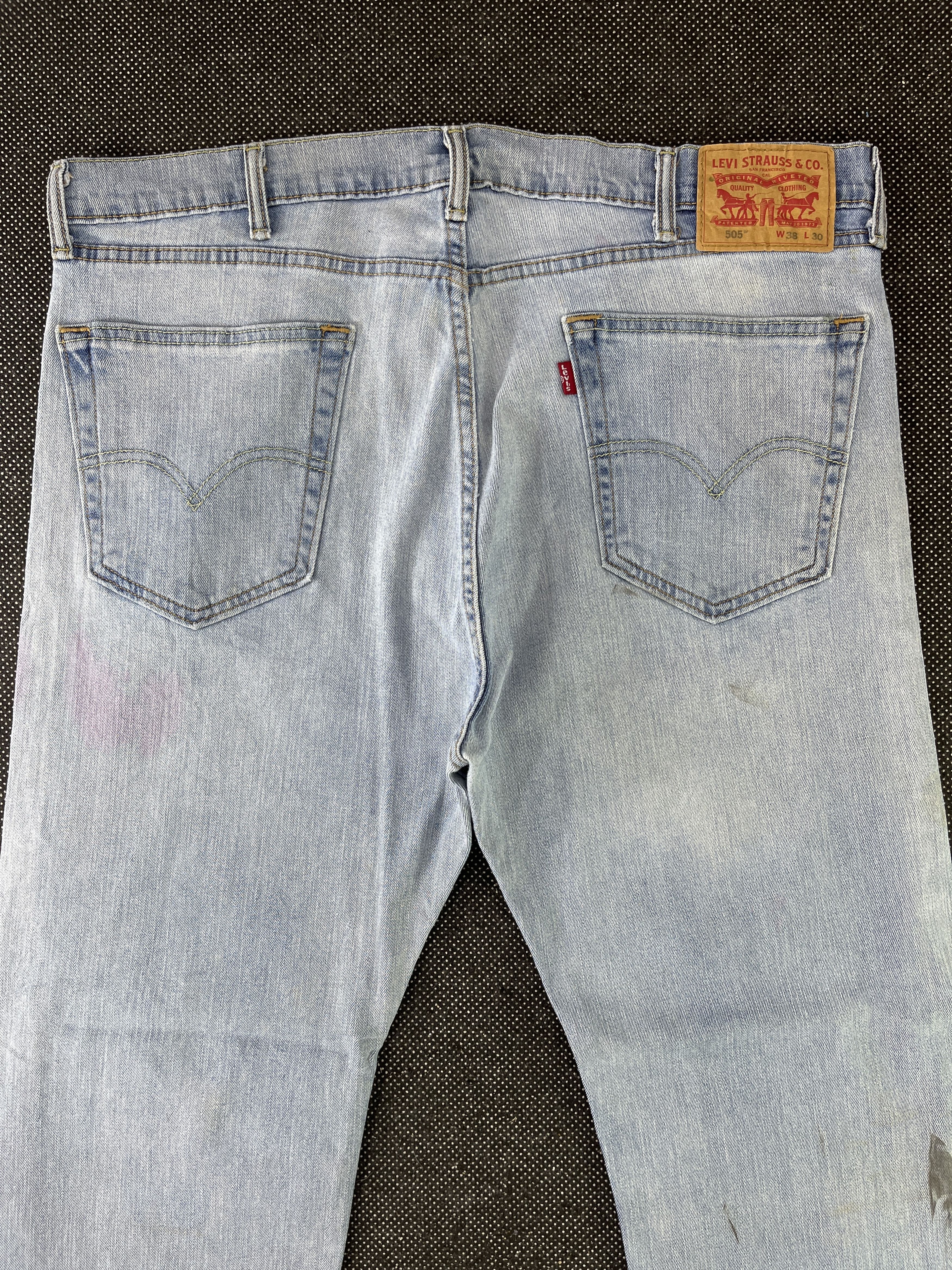 Levi's Vintage Levis 505 Light Wash Jeans - J344 Size US 39 - 4 Thumbnail