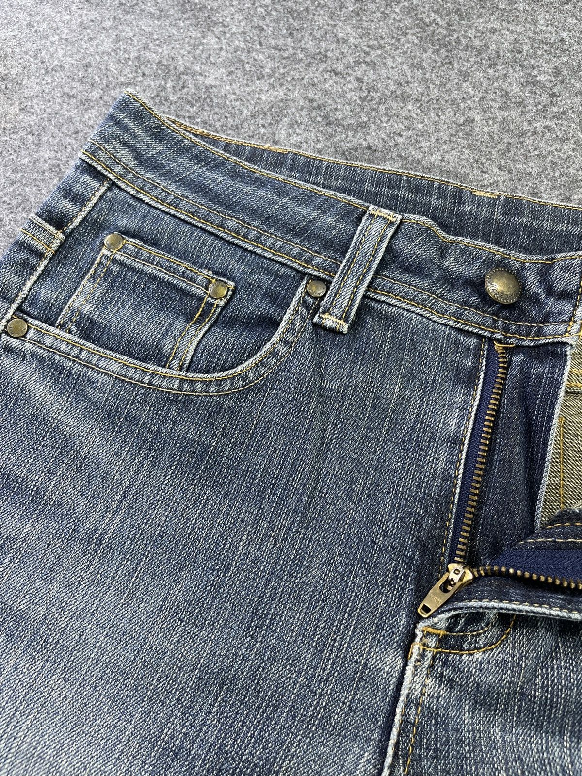Edwin × Vintage Vintage Miss Edwin 503 L Blue Wash Jeans - J932 Size 30" / US 8 / IT 44 - 7 Thumbnail