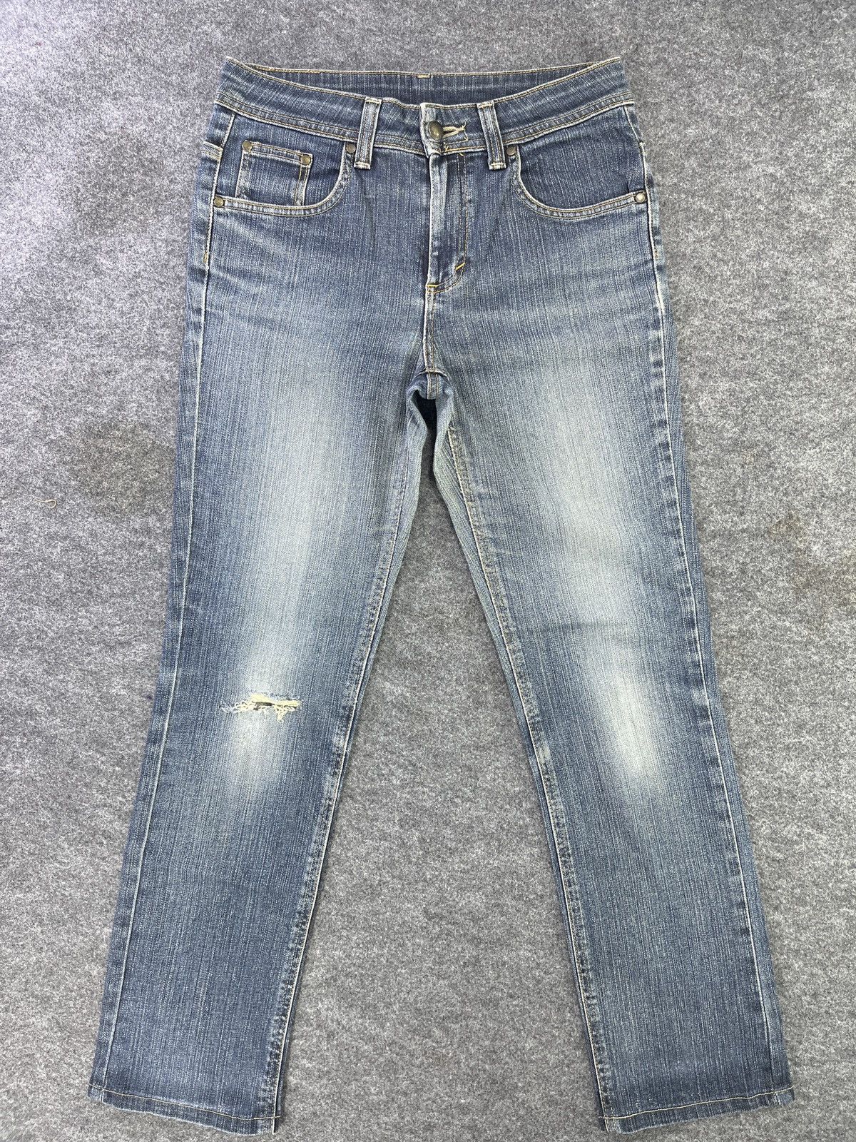 Edwin × Vintage Vintage Miss Edwin 503 L Blue Wash Jeans - J932 Size 30" / US 8 / IT 44 - 1 Thumbnail