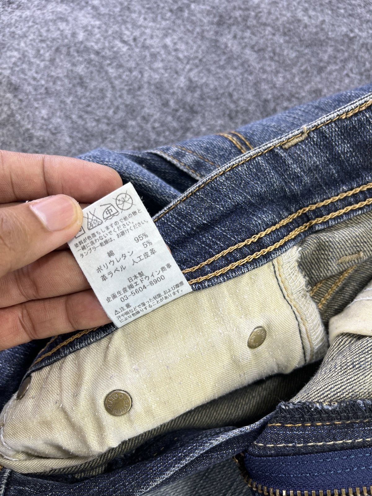 Edwin × Vintage Vintage Miss Edwin 503 L Blue Wash Jeans - J932 Size 30" / US 8 / IT 44 - 10 Thumbnail