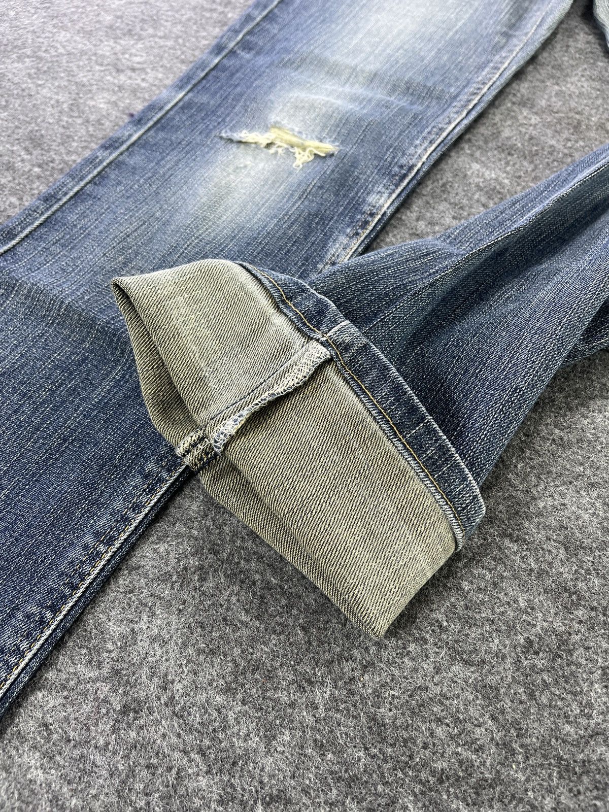 Edwin × Vintage Vintage Miss Edwin 503 L Blue Wash Jeans - J932 Size 30" / US 8 / IT 44 - 6 Thumbnail