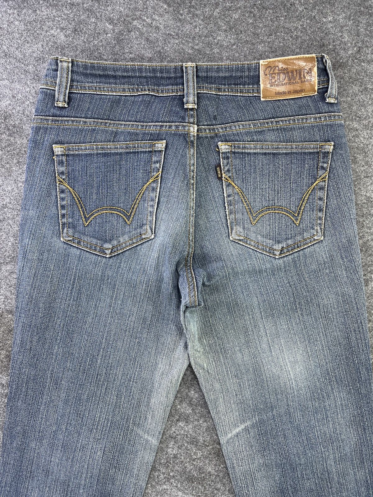 Edwin × Vintage Vintage Miss Edwin 503 L Blue Wash Jeans - J932 Size 30" / US 8 / IT 44 - 4 Thumbnail