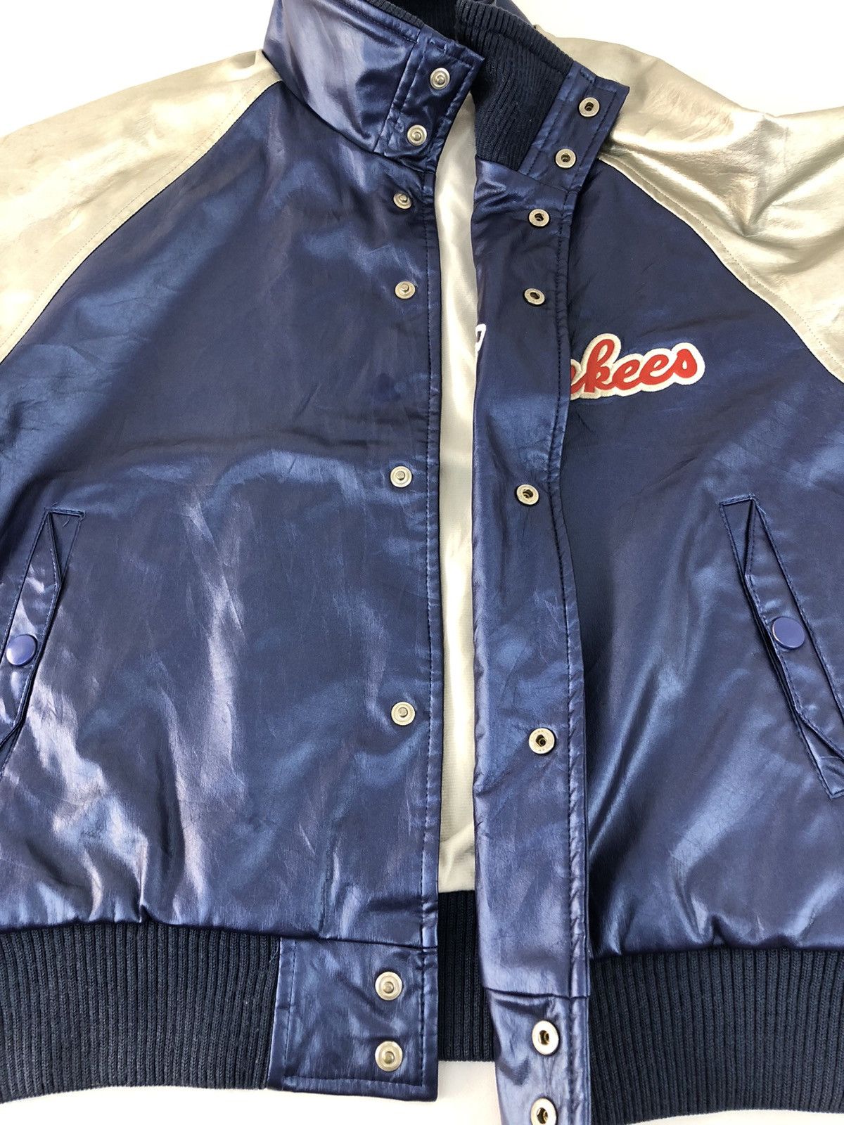 Japanese Brand × Mizuno 90s Mizuno Yankees Baseball Quilted Varsity Jacket Size US S / EU 44-46 / 1 - 6 Thumbnail
