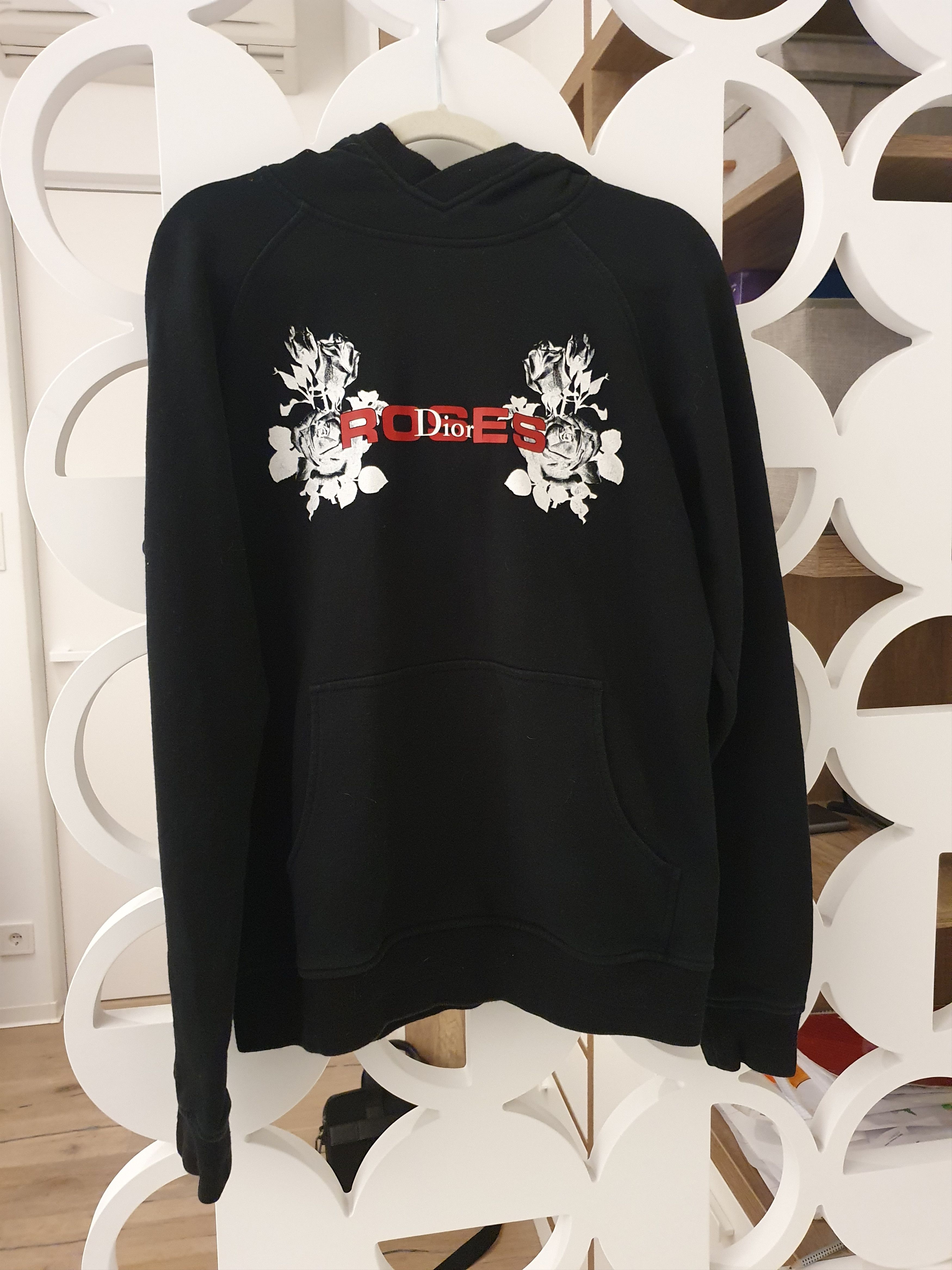 Dior store roses hoodie