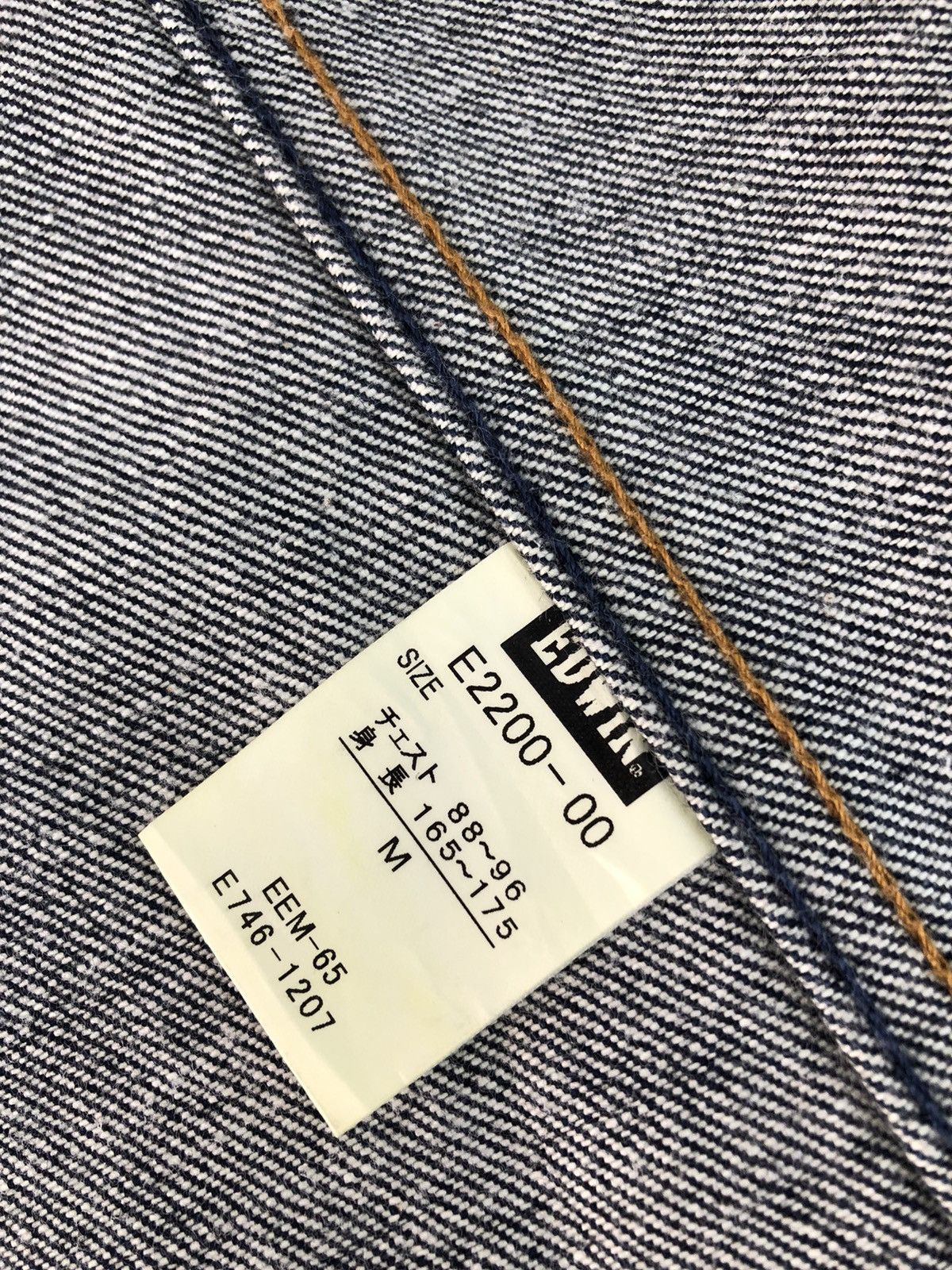 Edwin × Vintage 90s Hype Edwin Function Indigo Button Design Denim Jacket Size US M / EU 48-50 / 2 - 10 Thumbnail