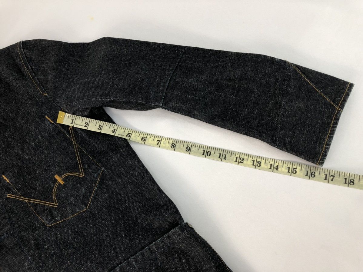Edwin × Vintage 90s Hype Edwin Function Indigo Button Design Denim Jacket Size US M / EU 48-50 / 2 - 14 Thumbnail