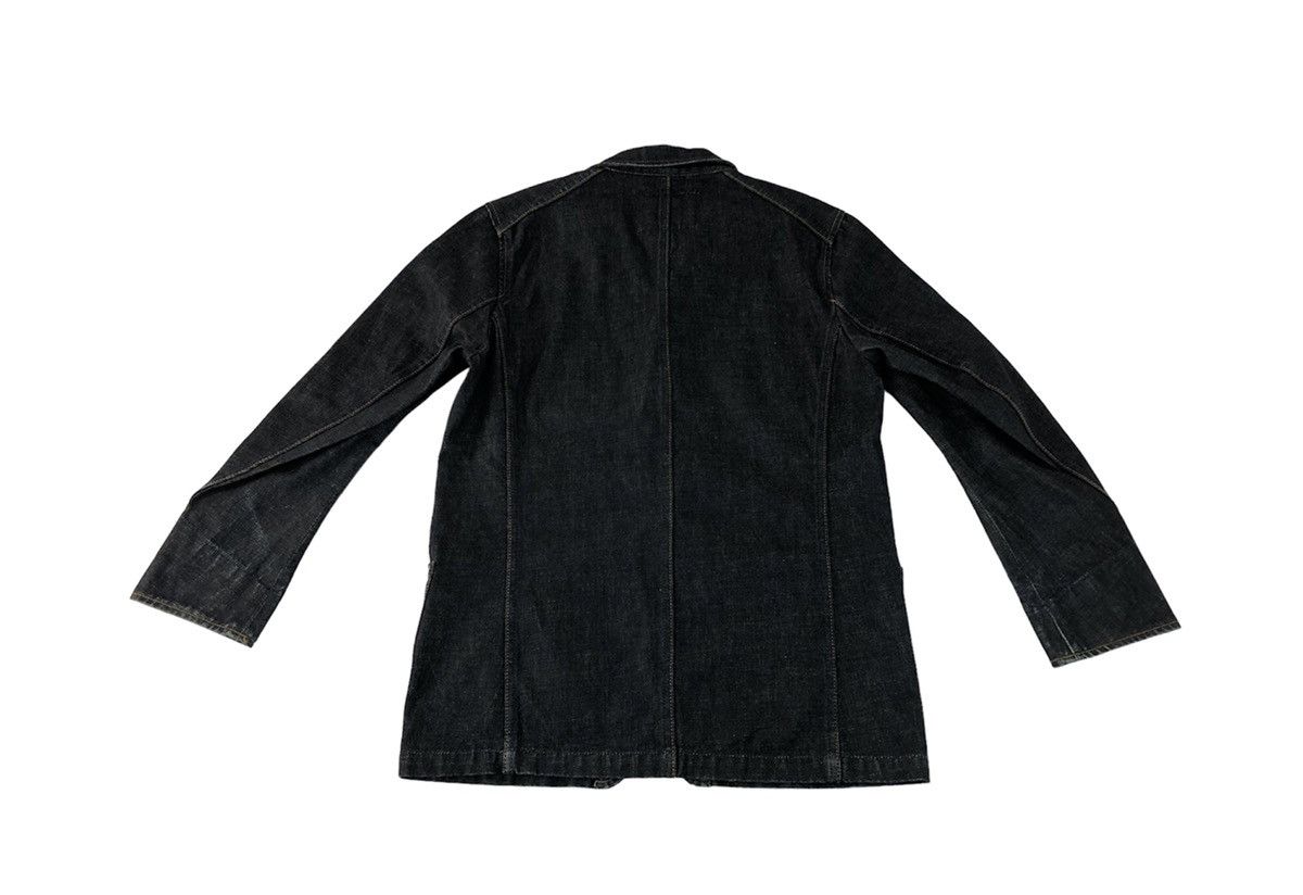 Edwin × Vintage 90s Hype Edwin Function Indigo Button Design Denim Jacket Size US M / EU 48-50 / 2 - 2 Thumbnail