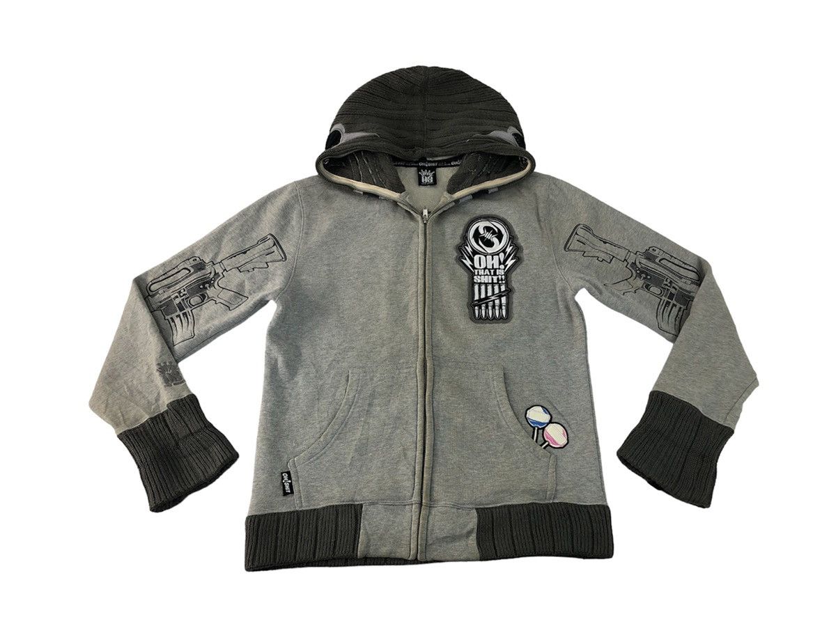 Japanese Brand × Vintage Oh Shit Nice Brand Go Fight Big Patches Logo Hooded Jacket Size US M / EU 48-50 / 2 - 2 Thumbnail