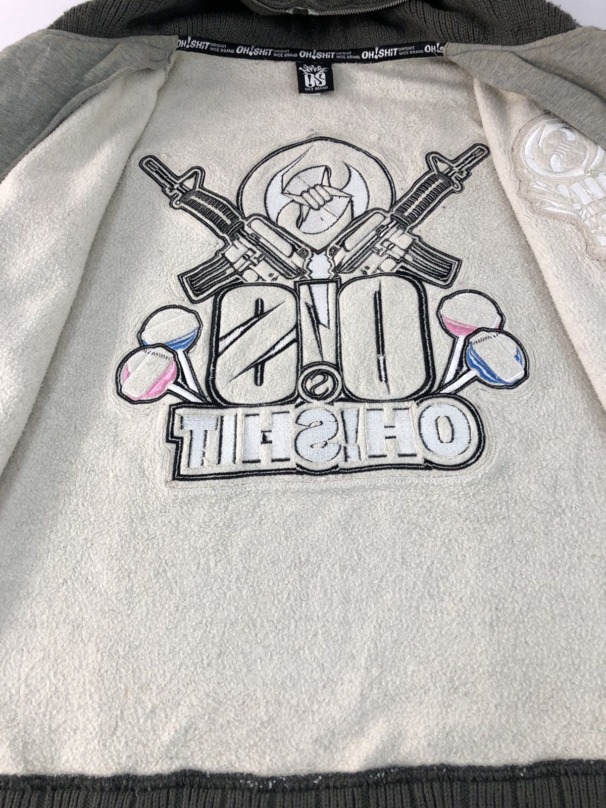 Japanese Brand × Vintage Oh Shit Nice Brand Go Fight Big Patches Logo Hooded Jacket Size US M / EU 48-50 / 2 - 9 Thumbnail