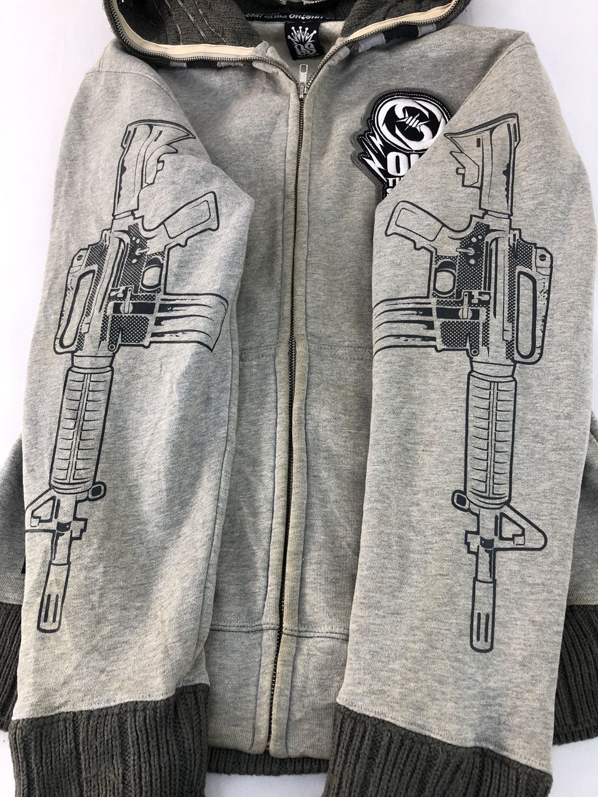 Japanese Brand × Vintage Oh Shit Nice Brand Go Fight Big Patches Logo Hooded Jacket Size US M / EU 48-50 / 2 - 5 Thumbnail