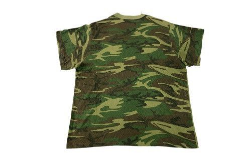 Vintage 90s Army Military Green Camouflage Single Pocket Tee Size US XL / EU 56 / 4 - 2 Thumbnail