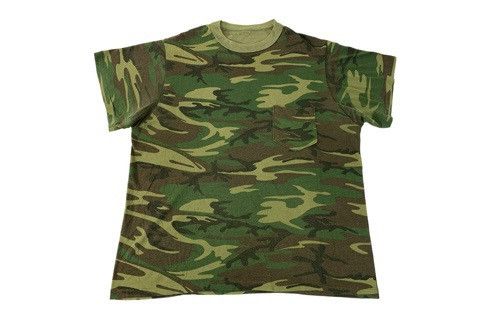 Vintage 90s Army Military Green Camouflage Single Pocket Tee Size US XL / EU 56 / 4 - 1 Thumbnail